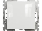 Jungiklis SCHNEIDER 10-1-Sdd111107, SEDNA Design, 1 klavišo, įleidžiamas, kryžminis, baltos spalvos, 10A 250V