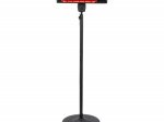 Infraraudonųjų spindulių šildytuvas EUROM Q-time Golden 1800S, su stovu, 1,8kW, 540 x 140 x 2000 mm