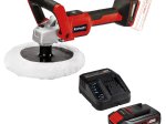 Akumuliatorinis poliruoklis EINHELL CE-CP 18/180 Li E, 18 V, bešepetėlis variklis, maks. poliravimo diskas 180 mm, komplekte 1 x 2,5 Ah akumuliatorius ir kroviklis