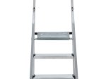 Kopėčios HERVIN EQUIPMENT, aliuminės, buitinės, 3 pakopų, 590-1250 mm, HSL003A