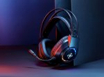 Laidinės žaidimų ausinės DELTACO GAMING DH220, USB, RGB, juodos sp., GAM-168