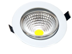 Įmontuojamas LED šviestuvas ORRO, LED 5 W, 220-240 V, 300 lm, 3000 K, apvalus, D85x55 mm, pjovimo skyle 70 mm, baltos sp.