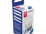 LED lempa AVIDE At-9020, 6W (=42W), E27 G45 burbuliukas, CW, 6400K, 220-240V, 470-480 lm, 25.000 val.