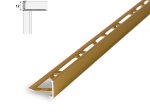 Aliumininė užbaigimo juostelė HESORA H 43 D1, 1.2 x 270 cm, mat. aukso spalvos, kilmės šalis ES