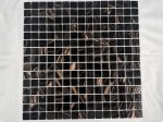 Mozaika MONA MOSAICS G21, 327 x 327 x 4 mm, 40 vnt./dėž., stiklo, spl. tamsi ruda/aukso