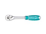 Terkšlinė rankena galvutėms TOTAL, CR-V+Cr-Mo, 1/4" 45T, 158 mm, THT106146