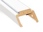 Laminuota durų stakta VOSTER, reguliuojama, su apvadais, kompl. durų varčiai, dešininė, spalva White matt, 100-140 x 80 x 2109 mm, 2 vnt., 110-140 x 80 x 784 mm, 1 vnt.