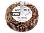 Žiedlapinis šlifavimo cilindras GRAPHITE, 60 x 15 x 6 mm, P80