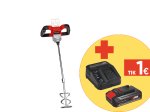 Akumuliatorinė mišinių maišyklė EINHELL TE-MX 18 Li, Solo, 18 V, Li-ion, be akumuliatoriaus ir kroviklio, tvirtinimas M14, yra maišytuvas Ø 100 mm