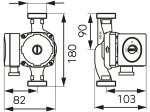 Cirkuliacinis siurblys FERRO, GPA II 180-25-8, elektroninis, 0605W