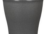 Kambarinis plastikinis vazonas SCHEURICH Carbon (328/21), grafito sp., skersmuo 21 cm.
