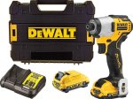 Akumuliatorinis suktuvas DEWALT DCF801D2-QW, 10.8-12 V, komplekte 2,0 Ah akumuliatorius