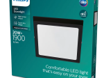 Montuojamas šviestuvas panelė PHILIPS Magneos, paviršinė, 20 W, 2700 K, 1900 lm, kvadratinė, juodos sp., IP20, 285 x 285 x 28 mm