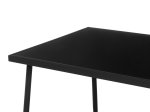 Lauko baldų komplektas 4LIVING Kiira, komplektą sudaro 2 krėslai, dvivietė sofa ir stalas, juodos sp.