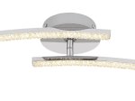 Lubinis vonios šviestuvas GLOBO Jules, LED, 12W, 230V, 3000-4000-6000K, CCT, 720lm, chromo spalvos, akrilo krištolo skaidrumas, atminties funkcija, IP44, 590 x 120 x 105 mm