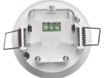 Judesio jutiklis EMOS G1160, įmontuojamas, IP20, 360 laispsnių, 6 m, 1200 W, 230 V, 10 s - 15 min., PIR jutiklis, baltos sp., 70 x 75 mm