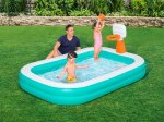 Pripučiamas baseinas su krepšinio stovu BESTWAY Dunk n' Splash, 636 l, 2,51x1,68x1,02 m, 54445