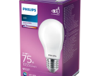LED lempa PHILIPS, 8,5W (=75W), E27 A60, 220-240V, 4000K, 1055 lm, filamentinė, skaidri