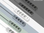 Ilgiklis ELECTRALINE, 4 lizd., 1,5m, su įž., su jungikliu, 3x1, juodos sp., USB-A, 2xUSB-C, 62521