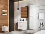 Vonios spintelės komplektas ELITA Roma Plus Compact 50, 56,7 x 39,7 x 51,5 cm, apatinė, pakabinama, su praustuvu, balta, blizgi,  2DR, 167456