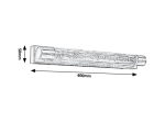 Sieninis veidrodžių ir paveikslų šviestuvas RABALUX Abbey, LED, 2 x 5W, 230V 50Hz, 3000K, 900 lm, IP44, metalinis, antikinės bronzos sp., 400 x 50 x 50 mm, 5786
