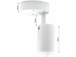 Akcentinis šviestuvas TOPE Tela 80, LED, 10 W, 3000 K, 800 lm, IP20, baltos sp., 106 x 79 x 50 mm, 6006000018