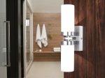 Vonios šviestuvas GLOBO Space, E14, 2 x 40W, 230V, opalinis stiklas, IP44, 60 x 310 x 100 mm