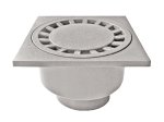 Trapas ACO, 20x20cm, iš ABS plastiko, pilkas, su vert. 110mm ištekėjimu, 1,4 l/s, A15, 310091