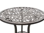 Lauko baldų komplektas 4LIVING Garda, plienas, apkrova iki 110kg, stalas 60x64cm, 2 kėdės 38 x 36 x 83 cm