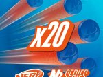 Žaislinis šautuvas NERF, HAS NER N Series šoviniai, 20 vnt.