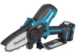 Akumuliatorinis genėjimo pjūklas MAKITA UC100DWA, 12 V, pjov. juostos ilgis 10 cm, bešepetėlis variklis,  komplekte 2,0 Ah akumuliatorius ir pakrovėjas