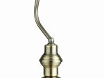 Stalinis šviestuvas GLOBO Antique, E27, 1 x 60W, 230V, su jungikliu, stovas žalvario sp., gaubtas baltos sp., 250 x 190 x 360 mm, 2492