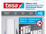 Klijuojami kabliukai TESA 77771 Powerstrips, 6 vnt. x 1 kg, nelygiems paviršiams, skirti iki 1 kg svorio kabinti, komplekte 6 dvipusio lipnumo juostelės