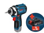 Akumuliatorinis suktuvas BOSCH Professional GDR, 12V-105 SOLO, sukimo momentas 105 Nm, 1/4" griebtuvas, 06019A6901, be akumuliatoriaus ir kroviklio