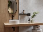 Akmens masės plytelės CERSANIT Woody Home Beige, 18,5 x 59,8 cm, 1,000 m2/dėž., glazūruotos, spl.ruda