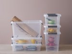 Daiktadėžė PLAST TEAM Pro Box, su dangčiu ir ratukais, skaidri, 39,5 x 39 x 72,5 cm, 70 l