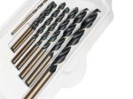 Grąžtų rinkinys TOTAL, metalui, HSS, (2-8 mm), 8 vnt., TACSD0801