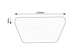 Lubinis LED šviestuvas RABALUX Lucas 3074, 24W, 1800lm, 4000K, 375 x 375 x 65 mm, IP20, žvaigždėto dangaus efektas, baltos spalvos