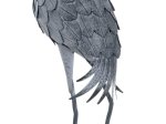 Sodo dekoracija Garnys, metalinis, pilkos sp., 38 x 19 x 102 cm.