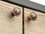 Baldų rankenėlė antik rutulio formos HETTICH, vario sp. D25, 9202464