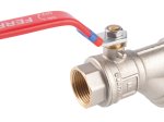 Pilno pralaidumo rutulinis ventilis FERRO Power, ilga rankena, vidus-išorės, su grubaus valymo su filtru, 3/4 "