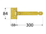 Lankstas DOMAX, ZBL 300 300x38x2,0 mm, 8134