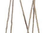Lauko vazonas, pakabinamas, pilkos sp., 12 x 12 x 11 cm.