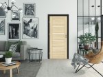 Laminuotos vidaus durys su užlaida VOSTER Vinci 10, kairinės, spalva White walnut, 2030x744x40 mm