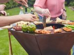 Lauko kepsninė BARBECOOK Nestor Original, 92x82x101 cm, su malkų dėtuve, nerūdijančio plieno paviršiumi, bronzinės spalvos