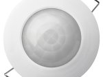 Judesio jutiklis EMOS G1160, įmontuojamas, IP20, 360 laispsnių, 6 m, 1200 W, 230 V, 10 s - 15 min., PIR jutiklis, baltos sp., 70 x 75 mm