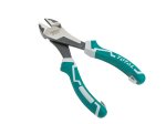 Šoninio kirpimo replės TOTAL, sustiprintos, Cr-V, 30% efektyvesnės, 180 mm., THT27716S