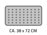 Vonios kilimėlis RIDDER PLATTUF, 38 x 72 cm, žalios spl., 100% TPE, 67075