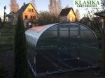 Šiltnamis KLASIKA Arkinis, 24 m2, su pamatu ir 6 mm polikarbonatine danga, 3 x 8 m, arkos formos