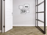 Laminuota grindų danga FAUS S176959, 1184 x 293,4 x 8 mm, 2,080 m2/dėž., AC6/33 klasė, Micro V4, UM, spl. "Classic Chevron"